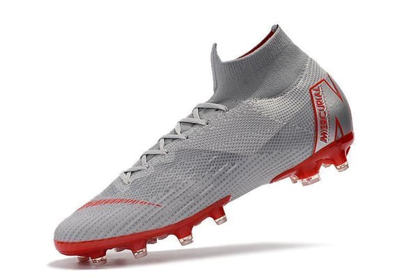 NIKE Mercurial Superfly VI 360 Elite AG High Cut Silver Red - SocSports