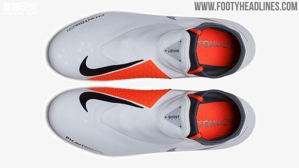 Nike Phantom Vision Elite DF FG Soccer Cleats White Orange Black - SocSports