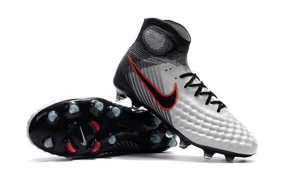Nike Magista obra II FG White Black Red - SocSports