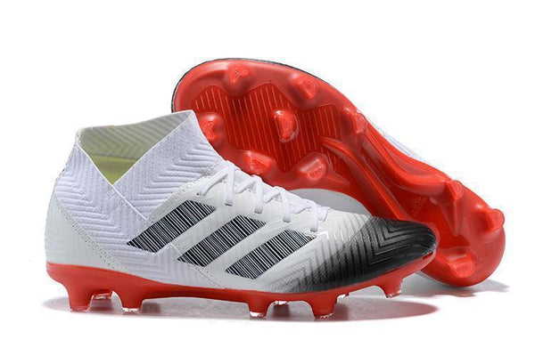 adidas Nemeziz 18.1 FG White Black Red - SocSports