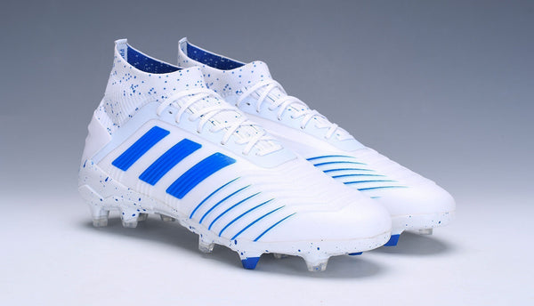 Adidas Predator 19.1 FG White Blue - SocSports
