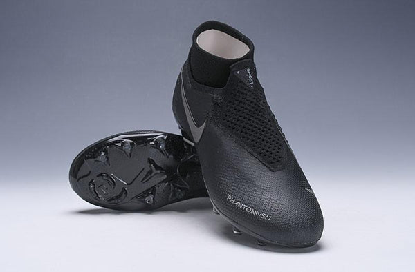 Nike Phantom VSN Elite DF FG Black SIlver - SocSports