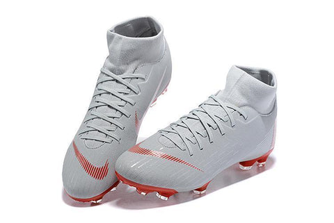 NIKE Mercurial Superfly VI 360 Elite FG Grey Red - SocSports