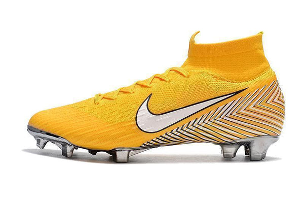 NIKE Mercurial Superfly VI 360 Elite Neymar FG Yellow White High Cut - SocSports