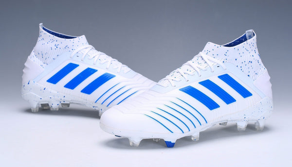 Adidas Predator 19.1 FG White Blue - SocSports