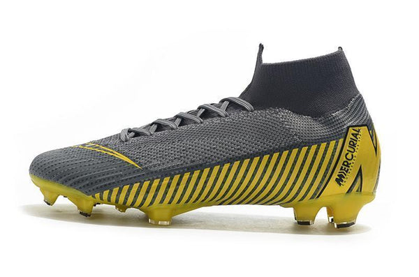 NIKE Mercurial Superfly VI 360 Elite FG Yellow Stripe Grey - SocSports