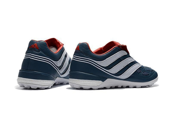 Adidas Predator Precision Turf Soccer Cleats Blue Grey White Red - SocSports