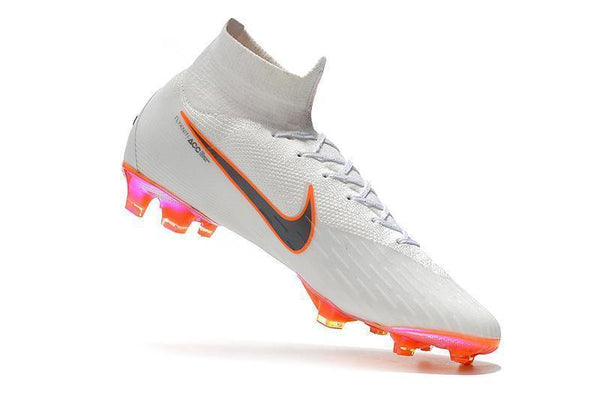 NIKE Mercurial Superfly VI 360 Elite FG White Orange - SocSports
