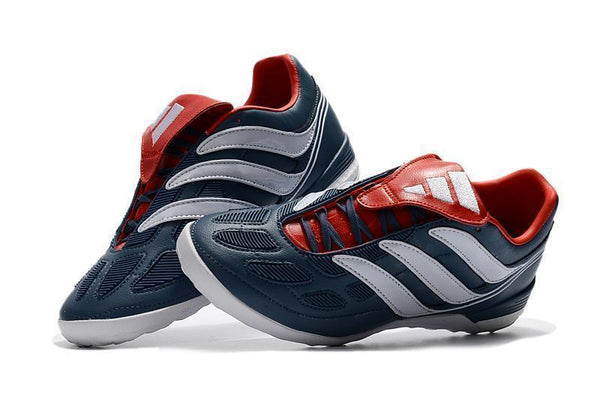 Adidas Predator Precision Indoor Soccer Cleats IC Blue White Red - SocSports