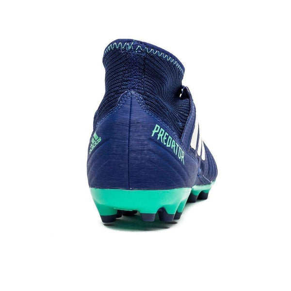 Adidas Predator 18.3 AG/FG Soccer Cleats Royal Blue White Green - SocSports