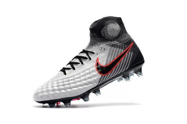 Nike Magista obra II FG White Black Red - SocSports