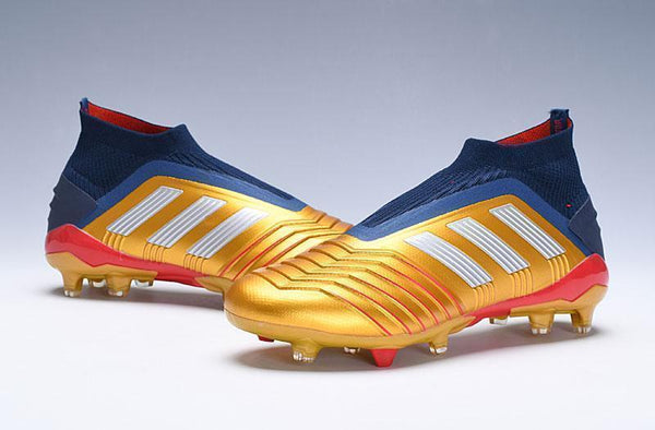 Adidas Predator 19.1 FG Orange Blue no Lace - SocSports