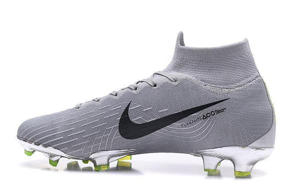 Nike Mercurial Superfly VI Elite FG Silver Black High Cut - SocSports