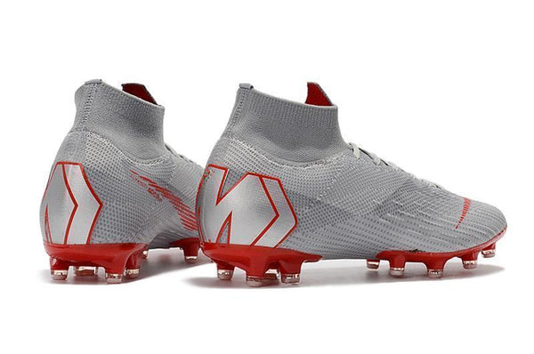 NIKE Mercurial Superfly VI 360 Elite AG High Cut Silver Red - SocSports