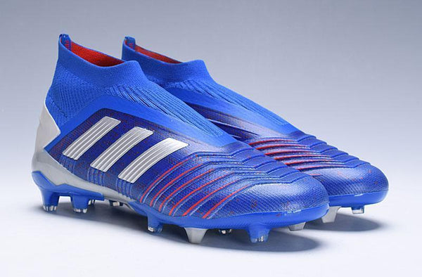 Adidas Predator 19.1 FG Blue Red Without Laces - SocSports