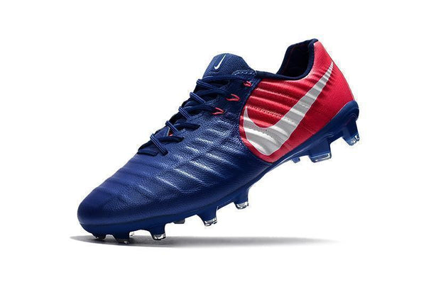 Nike Tiempo Legend VII FG Soccer Cleats Blue Pink White - SocSports