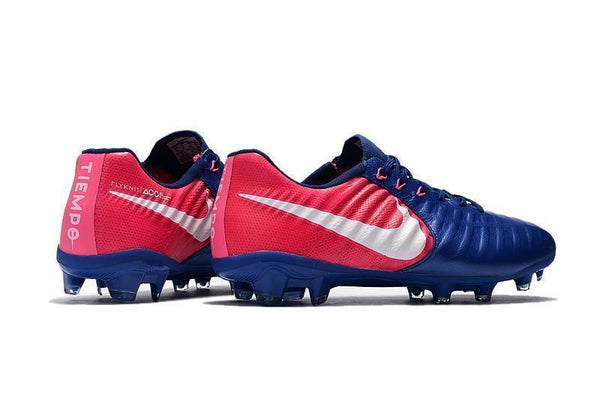 Nike Tiempo Legend VII FG Soccer Cleats Blue Pink White - SocSports