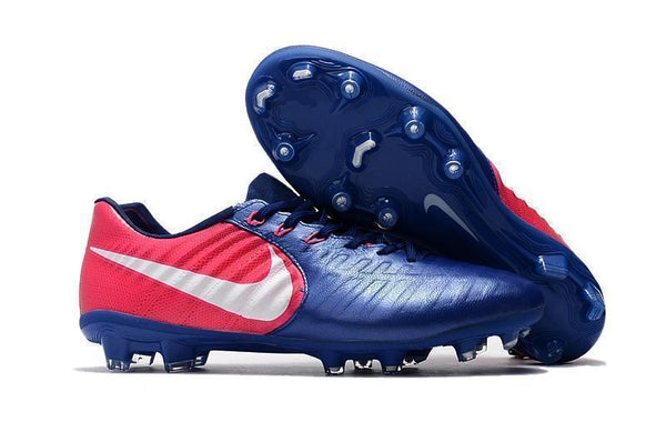 Nike Tiempo Legend VII FG Soccer Cleats Blue Pink White - SocSports