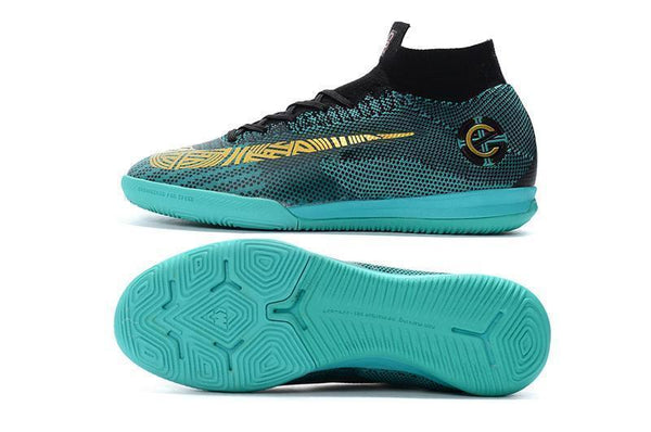 Nike Mercurial SuperflyX VI Elite CR7 IC Soccer Cleats Clear Jade - SocSports
