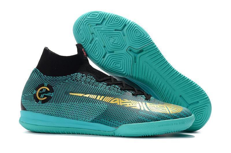 Nike Mercurial SuperflyX VI Elite CR7 IC Soccer Cleats Clear Jade - SocSports