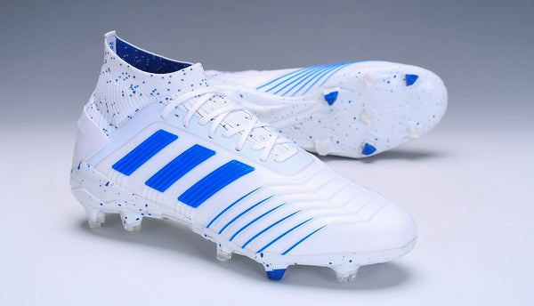 Adidas Predator 19.1 FG White Blue - SocSports