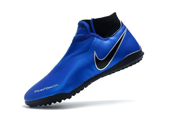 Nike Phantom Vision Elite TF Nike Turf Blue Silver Black - SocSports