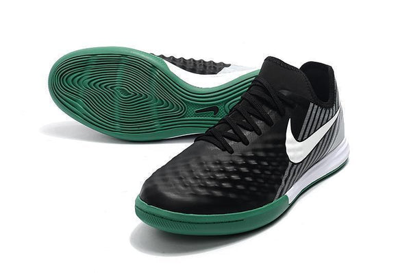 Nike MagistaX Finale II IC Soccer Shoes Green Black White - SocSports