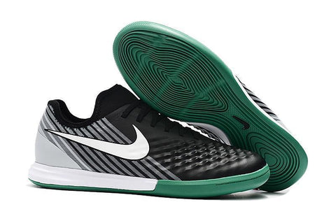 Nike MagistaX Finale II IC Soccer Shoes Green Black White - SocSports