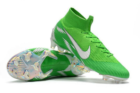 NIKE Mercurial Superfly VI 360 Elite FG Green White High Cut - SocSports