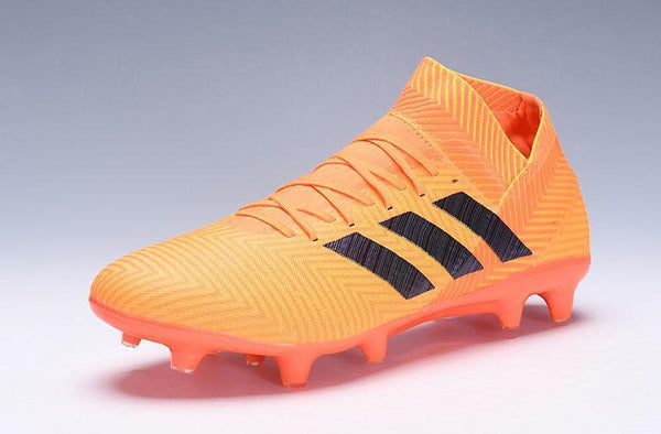 ADIDAS NEMEZIZ MESSI 18+ FIRM GROUND CLEATS ORANGE BLACK - SocSports