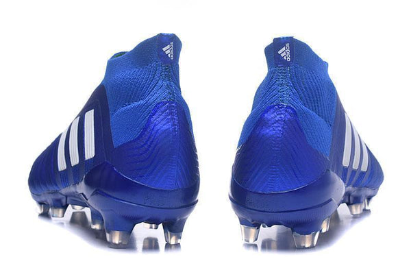 Adidas Predator 18+ FG Soccer Cleats Royal Blue White - SocSports