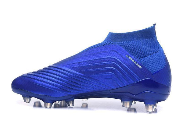 Adidas Predator 18+ FG Soccer Cleats Royal Blue White - SocSports
