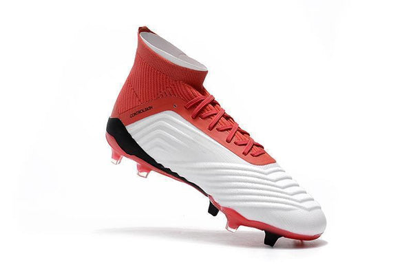Adidas Predator 18.1 FG Soccer Cleats Red White Retro Black - SocSports