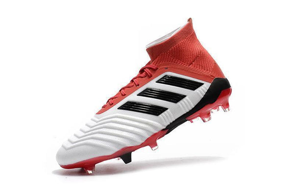 Adidas Predator 18.1 FG Soccer Cleats Red White Retro Black - SocSports
