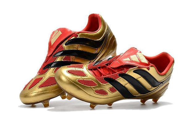 Adidas Predator Precision FG Soccer Cleats Golden Red Black - SocSports