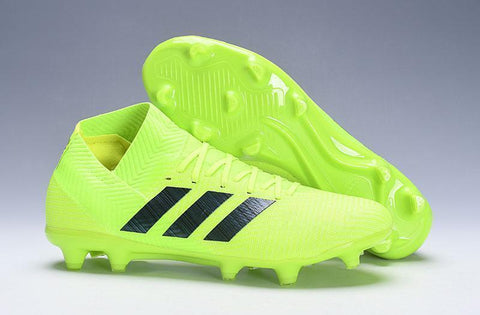 ADIDAS NEMEZIZ MESSI 18+ FIRM GROUND CLEATS GREEN BLACK - SocSports