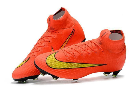 NIKE Mercurial Superfly VI 360 Elite FG Orange Yellow - SocSports
