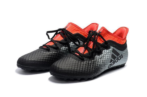 Adidas X Tango 16.1 Turf Soccer Cleats Grey Black Solar Red - SocSports