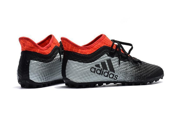 Adidas X Tango 16.1 Turf Soccer Cleats Grey Black Solar Red - SocSports