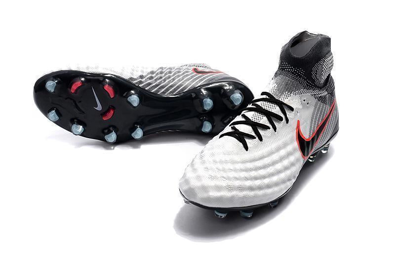 Nike Magista obra II FG White Black Red - SocSports
