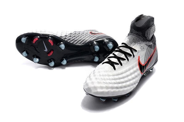 Nike Magista obra II FG White Black Red - SocSports