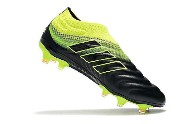 Adidas Copa 19+ FG Black Yellow Green - SocSports