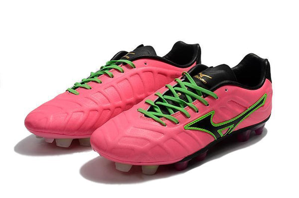 Mizuno Rebula V1 FG Soccer Cleats Pink Black Green - SocSports