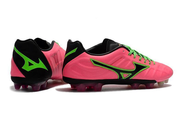 Mizuno Rebula V1 FG Soccer Cleats Pink Black Green - SocSports