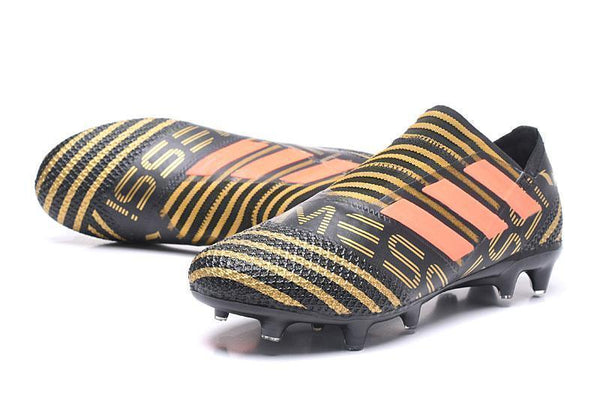 Adidas Nemeziz Messi 17.1 FG Soccer Cleats Trace Olive Bright Orange - SocSports