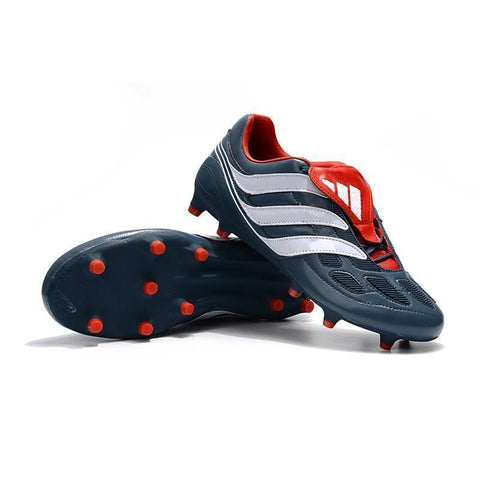 Adidas Predator Precision FG Soccer Cleats Navy White Red - SocSports