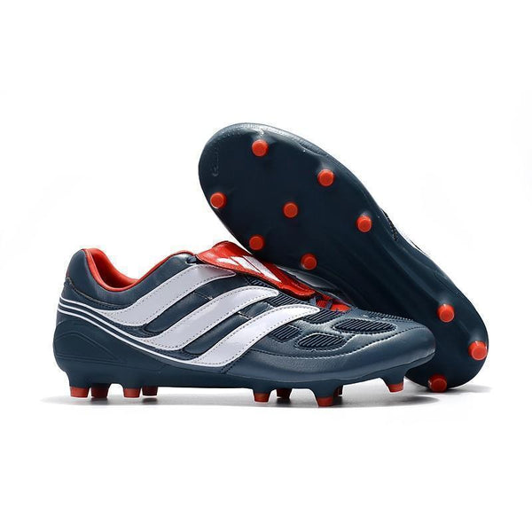 Adidas Predator Precision FG Soccer Cleats Navy White Red - SocSports