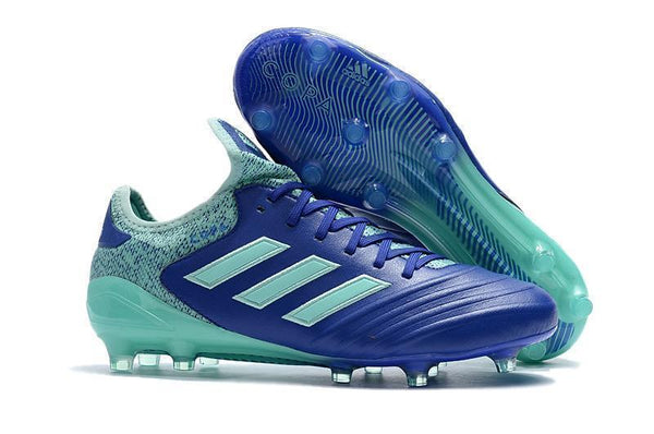 Adidas Copa 18.1 FG Soccer Cleats Blue Green - SocSports