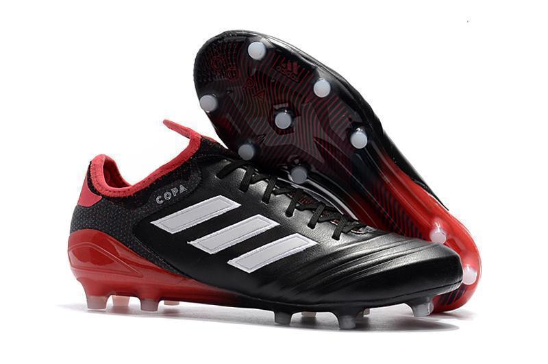 Adidas Copa 18.1 FG Soccer Cleats Black Red - SocSports