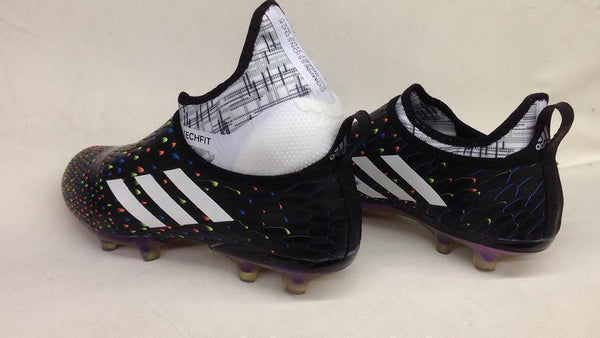 Adidas Glitch Skin 17 FG Soccer Shoes Core Black Solar Red White - SocSports